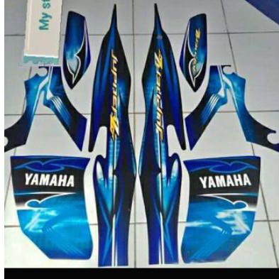 Striping jupiter z burhan biru hitam 2008 2009