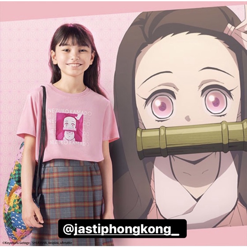 KAOS UNIQLO DEMON SLAYER KIMETSU NO YAIBA KIDS ORIGINAL