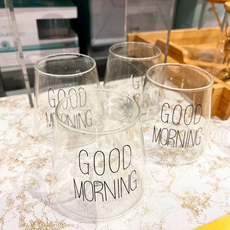 GELAS KACA SET ISI 2 dan 4 INFORMA / GELAS COUPLE KOPI