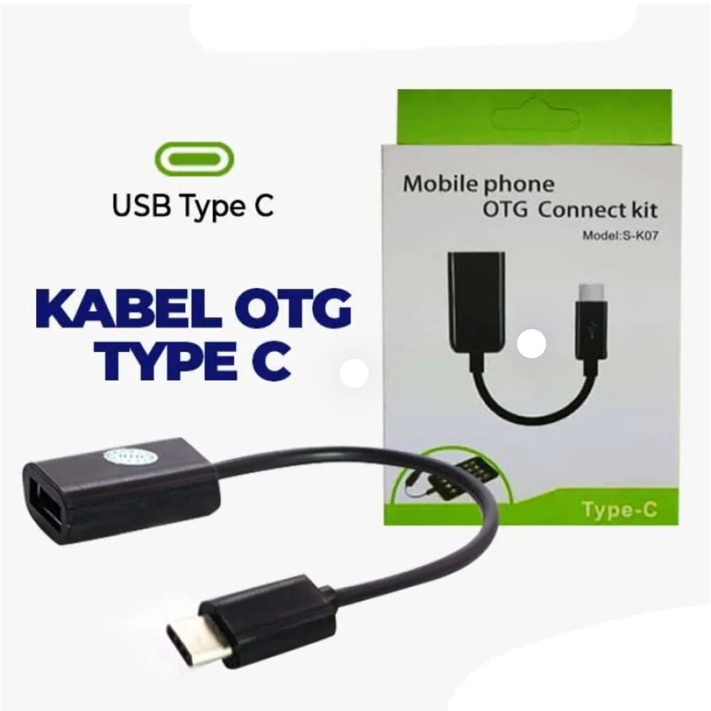 Tipe C OTG KIT KABEL - Kabel OTG Tipe C Type C Tipe-C Type-C