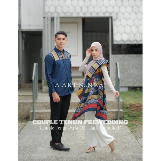 COUPLE BAJU TENUN ARFA 02 - KEMEJA TENUN - DRESS TENUN JEPARA