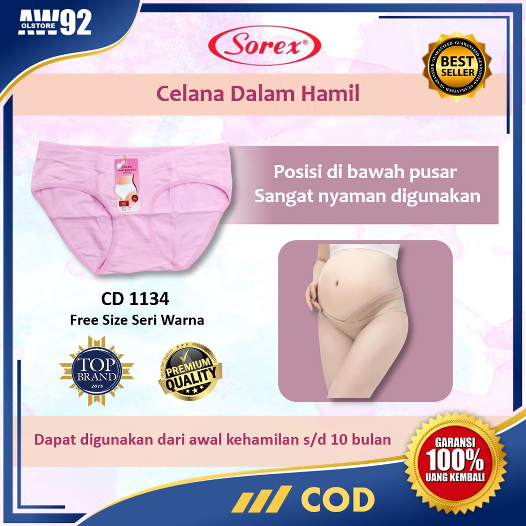 Celana Dalam Wanita Hamil Sorex Cd Pakaian Dalam Bumil Perlengkapan Pakaian Hamil Murah Lembut CD03