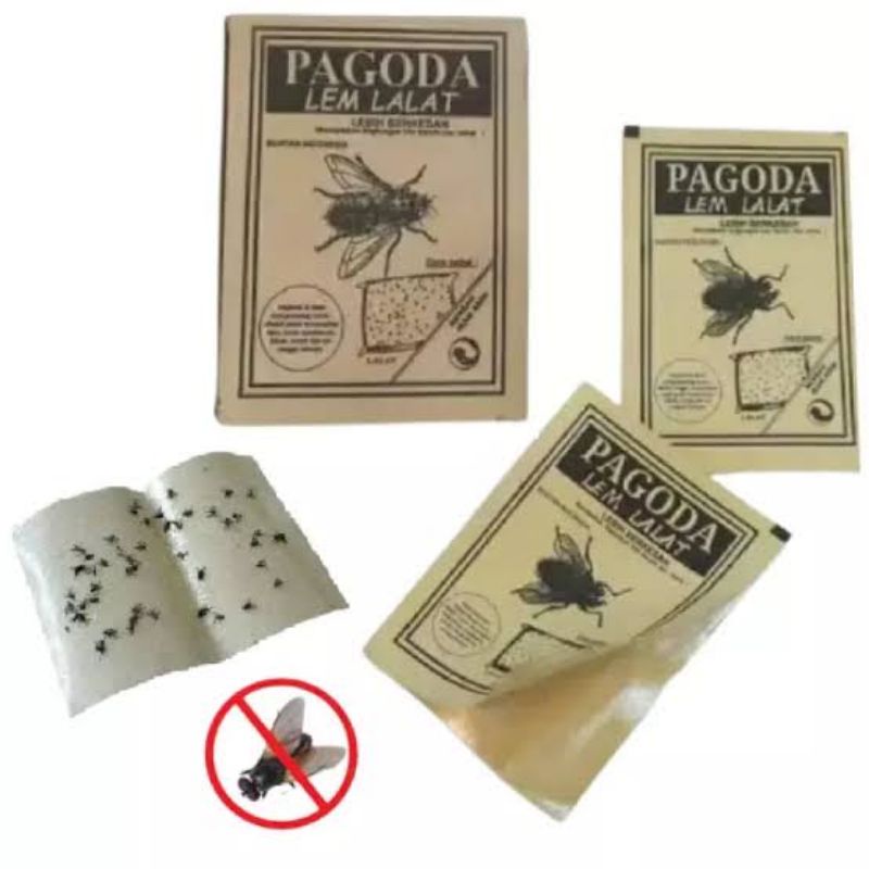 Kertas Lem Perangkap Lalat Kecoa Cicak Kutu Laron Super Lengket