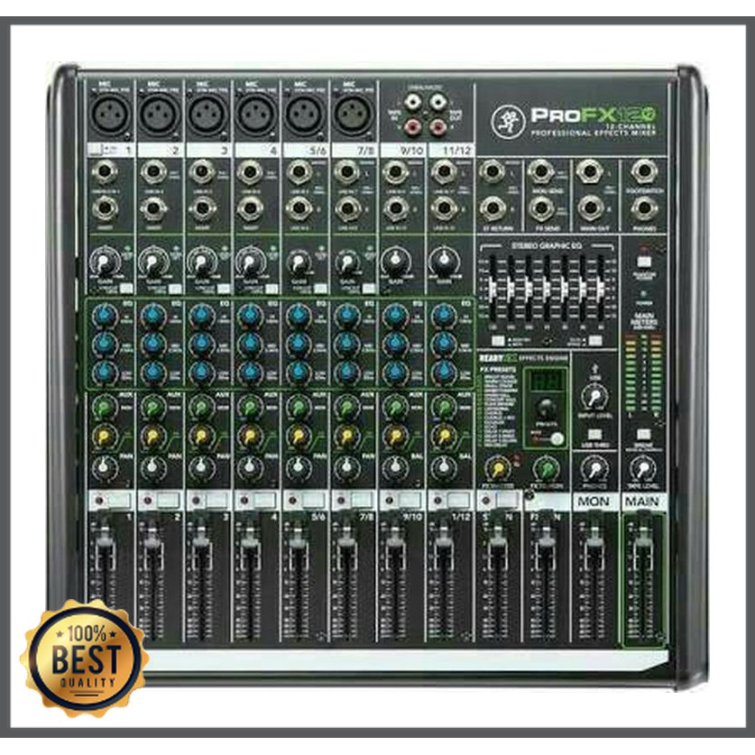 Mishad Shop -  mixer mackie pro fx 12 v2 audio mixer mackie original (12 channel) GU-5117-2646
