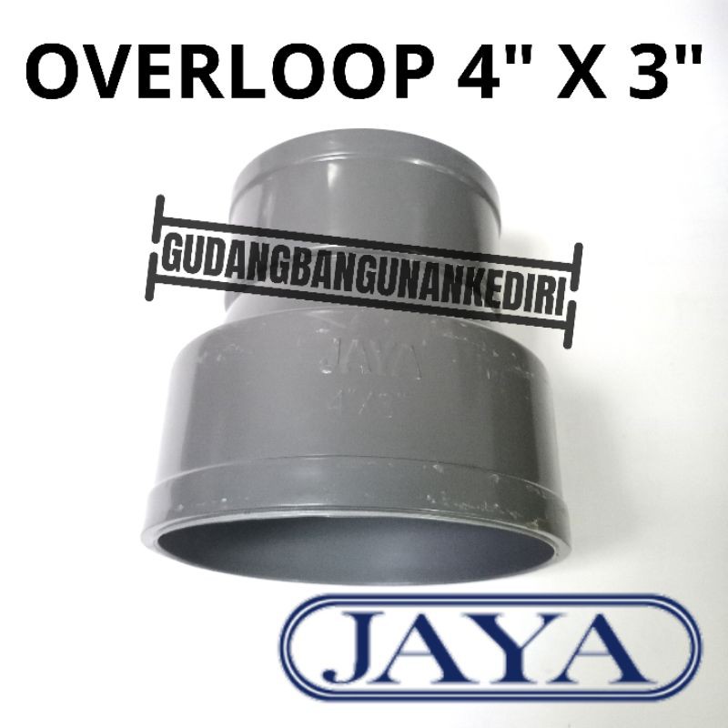 Overloop 4&quot; x 3&quot; sock 4&quot; x 3&quot; sok 4&quot; x 3&quot; verlop Perlop JAYA PVC