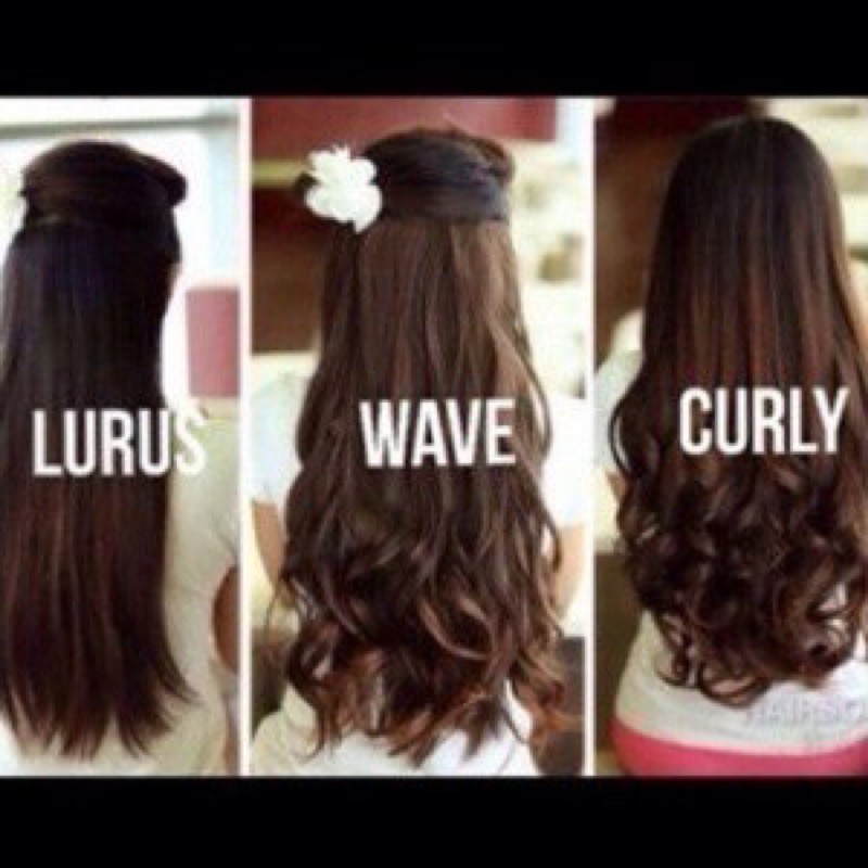 hairclip korea / hairclip curly / hairclip lurus / hairclip wave natural / hairclip bisa cuci catok