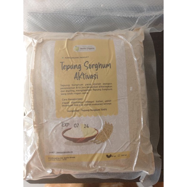

tepung shorgum aktivasi ikarie organic
