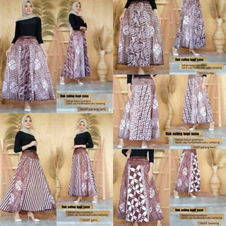 Rok Batik Seling Cap Kopi Susu Bawahan Wanita Casual Rok Batik Seling Cap Kopi Susu Bawahan Wanita Casual