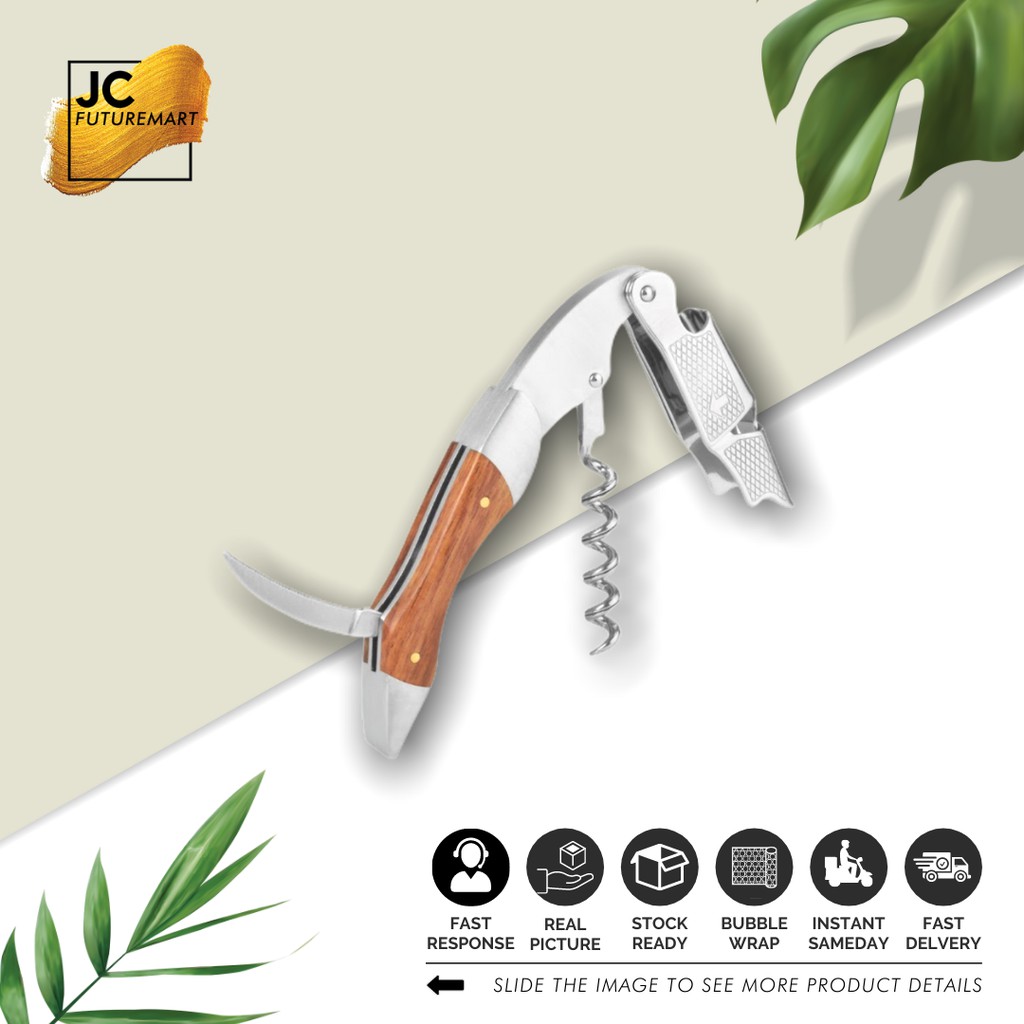 CORKSCREW - PEMBUKA BOTOL WINE - WINE OPENER - WINE SCREW - KO-412A