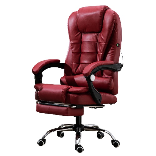 Kursi Direktur Kursi Kerja Kursi Kantor Footrest Bangku Eksekutif 1000-1020 - Red