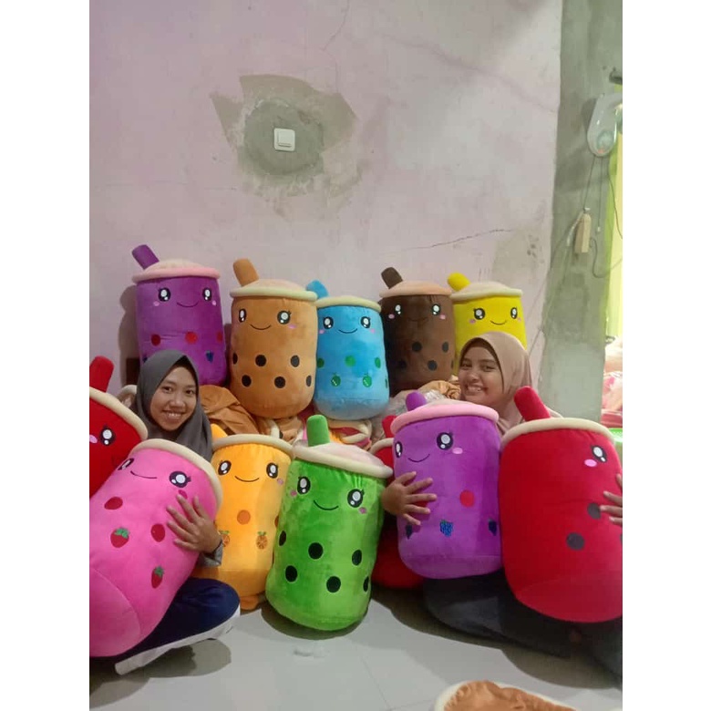 BONEKA BOBA LED TERBARU UKURAN XL 50CM BONEKA BOBA JUMBO BUBBLE MILK TEA / BONEKA JUMBO | BONEKA BOB