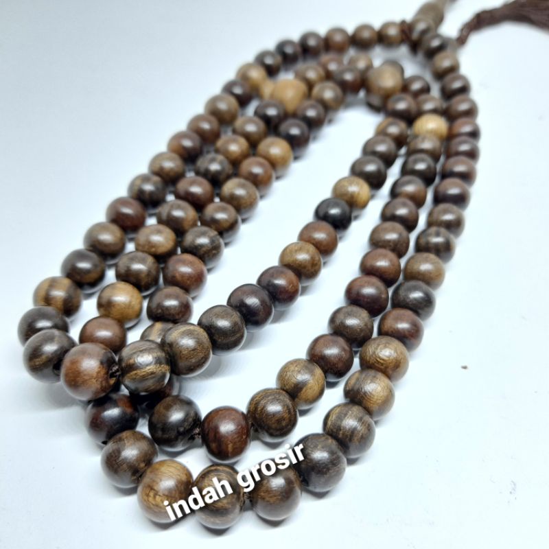 Tasbih Kayu Kalima Sada Natural 99butir 8mm