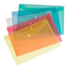 

map plastik 1 kancing warna