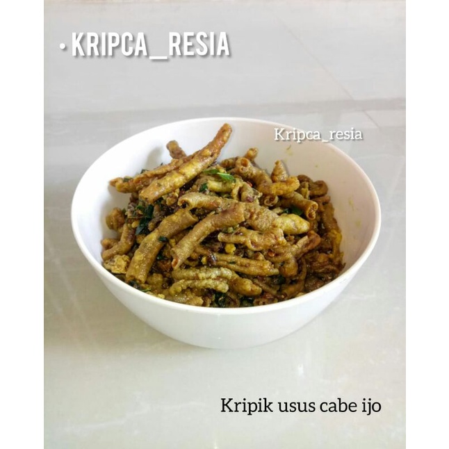 

Kripik usus cabe ijo 100 gram