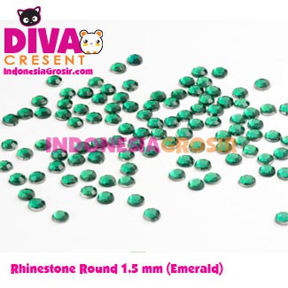 DEKORASI SLIME / NAIL ART RHINESTONE ROUND 1.5 MM