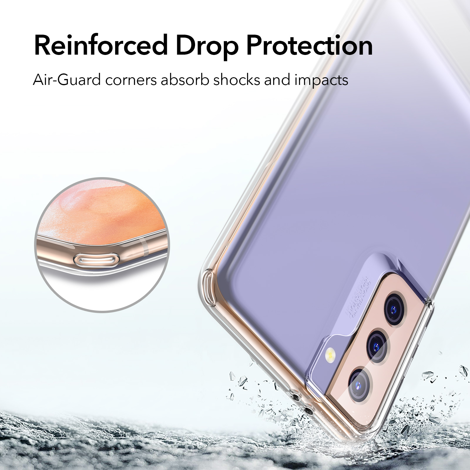 ESR Samsung Galaxy S21/S21 Ultra/S21 Plus (2021)  Metal Kickstand Phone Case For For Samsung Galaxy S21/S21 Ultra/S21 Plus Phone Case