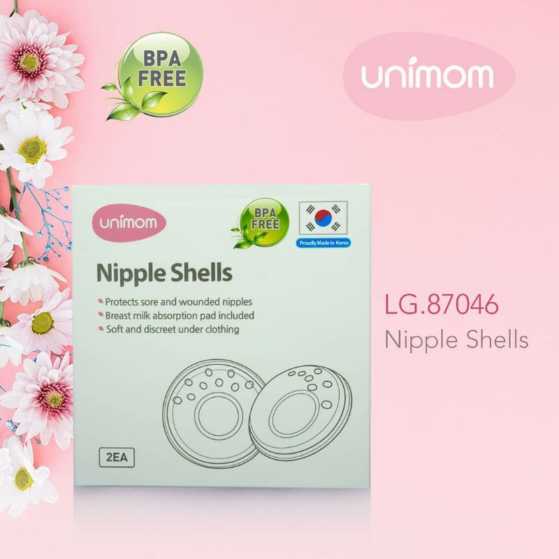 UNIMON Nipple Shell Breast Shell Pelindung Puting Lecet