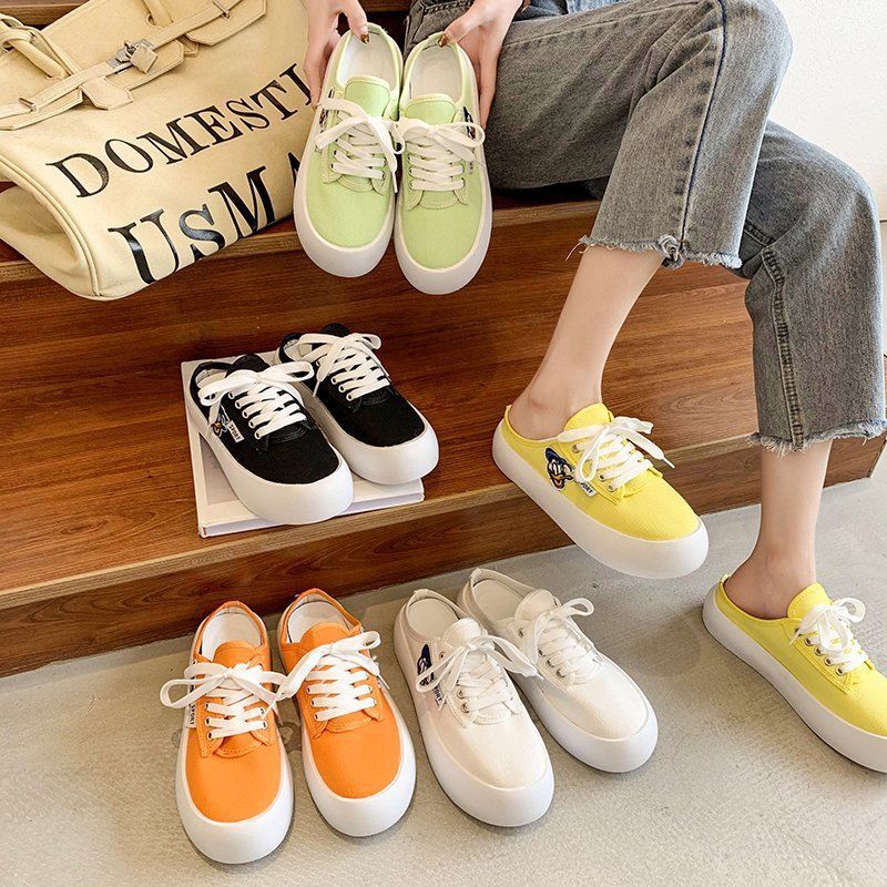 Sepatu Wanita Sneakers half donald import tinggi 3cm