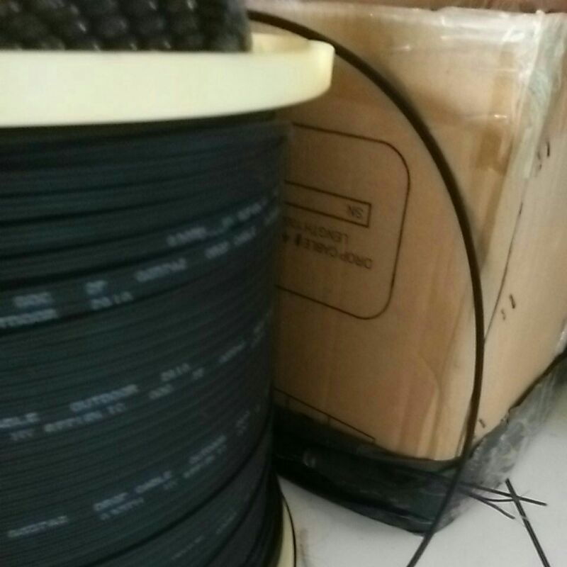 kabel fo 1000m 1core 3seling dropcore fiber optik