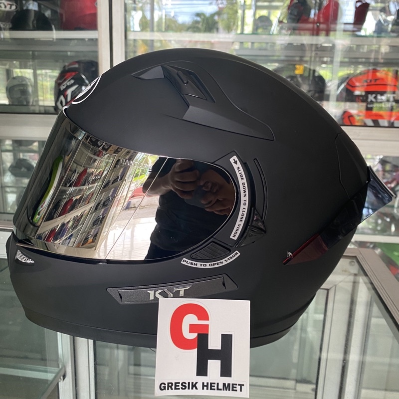 HELM KYT K2R SOLID BLACK MATT | KYT K2 RIDER BLACK DOFF | HELM KYT K2R HITAM DOFF | KYT 2 VISOR