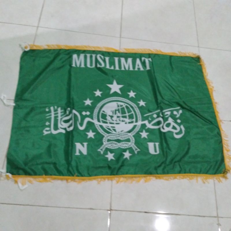 Bendera (pataka) NU Banser Ansor fatayat muslimat rumbai pataka bijian