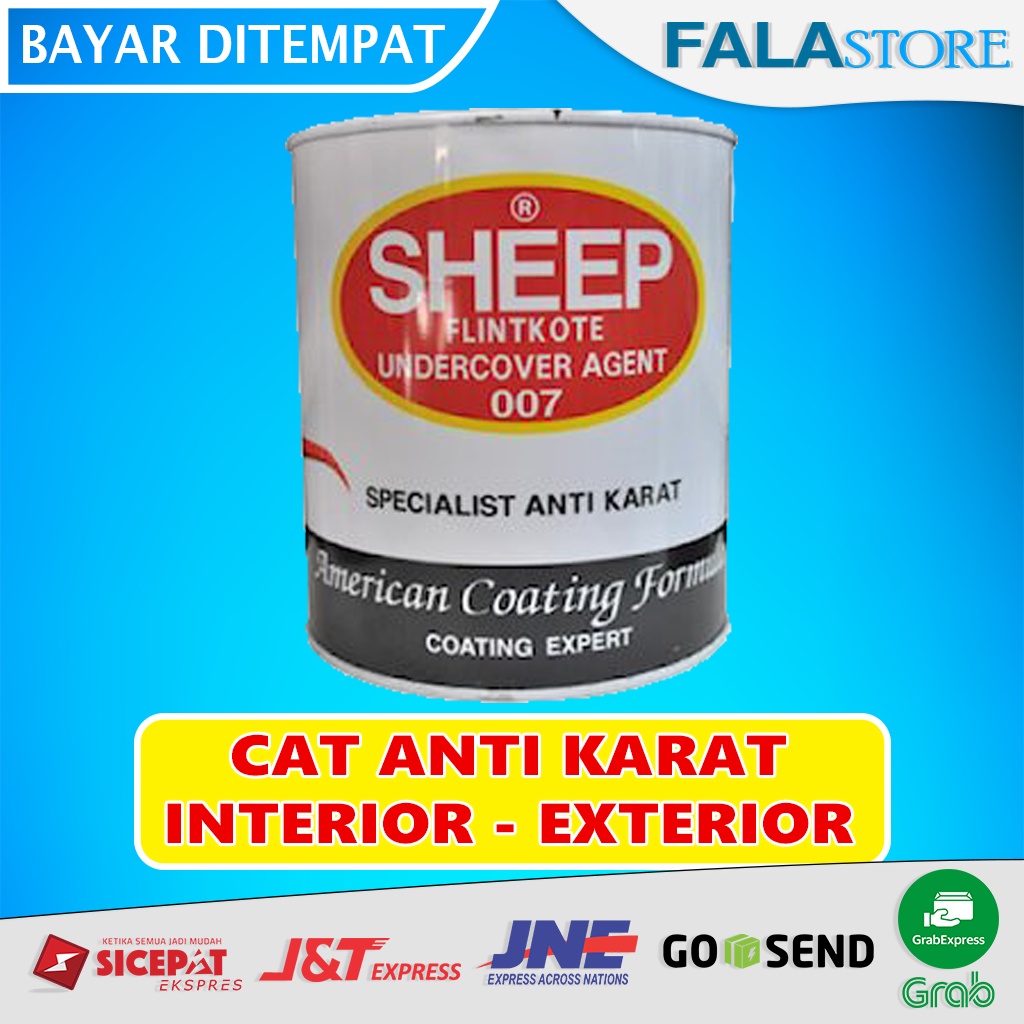CAT ANTI KARAT SEIV FLINKOTE 007 (1 KG) - PLINGKOTE BESI SEIV 007 - FLINTKOTE SEIV CAT BESI ANTI KAR