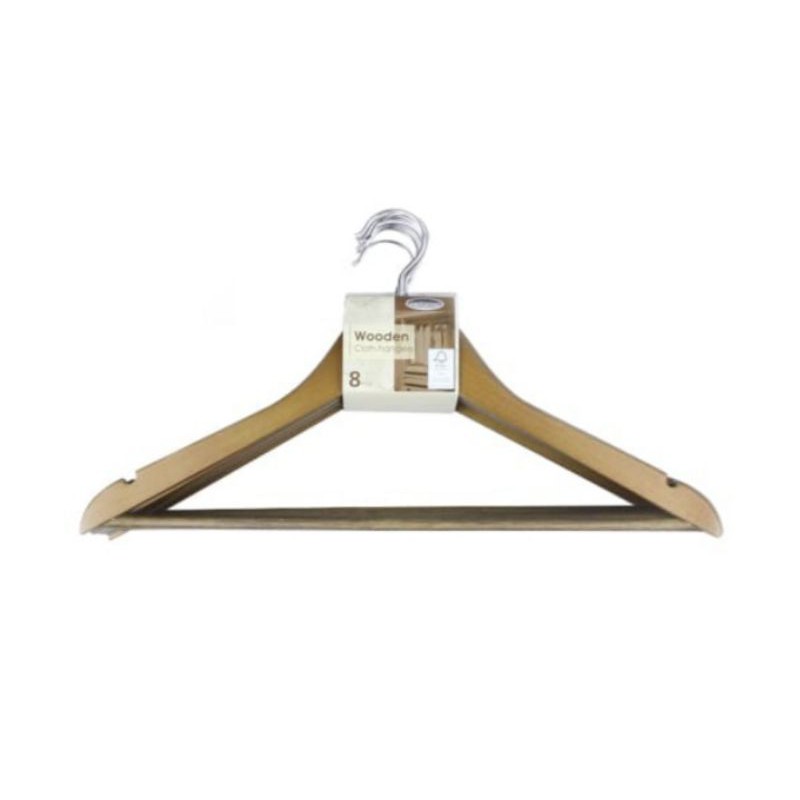 Diskon Informa Set Hanger Kayu 8 Pcs - Cokelat Tua aKWggRqF5nmV75