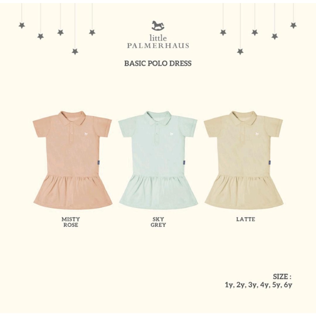 LITTLE PALMERHAUS BASIC POLO DRESS / DRESS ANAK PEREMPUAN