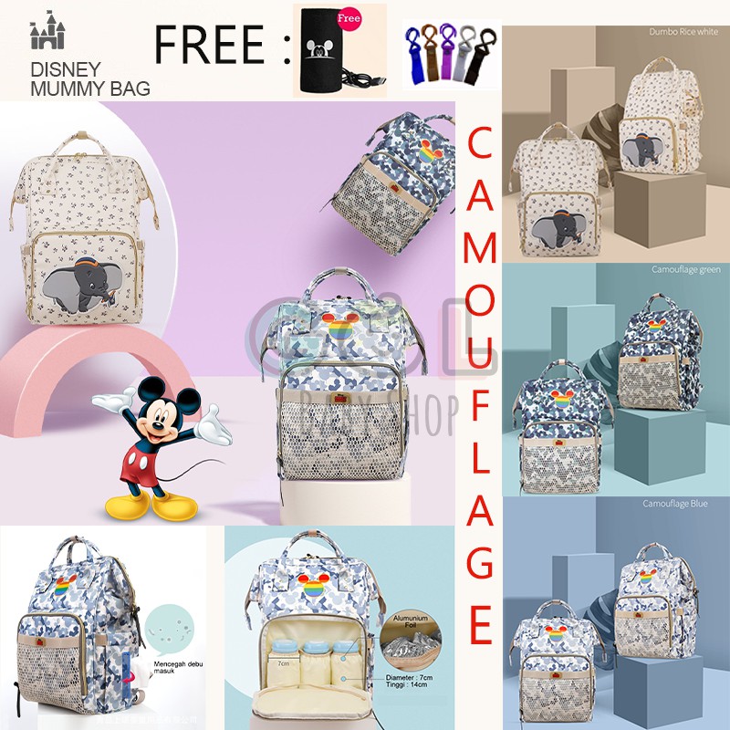 NEW PROMO TAS DIAPER DISNEY CAMOUFLAGE SERIES ORIGINAL