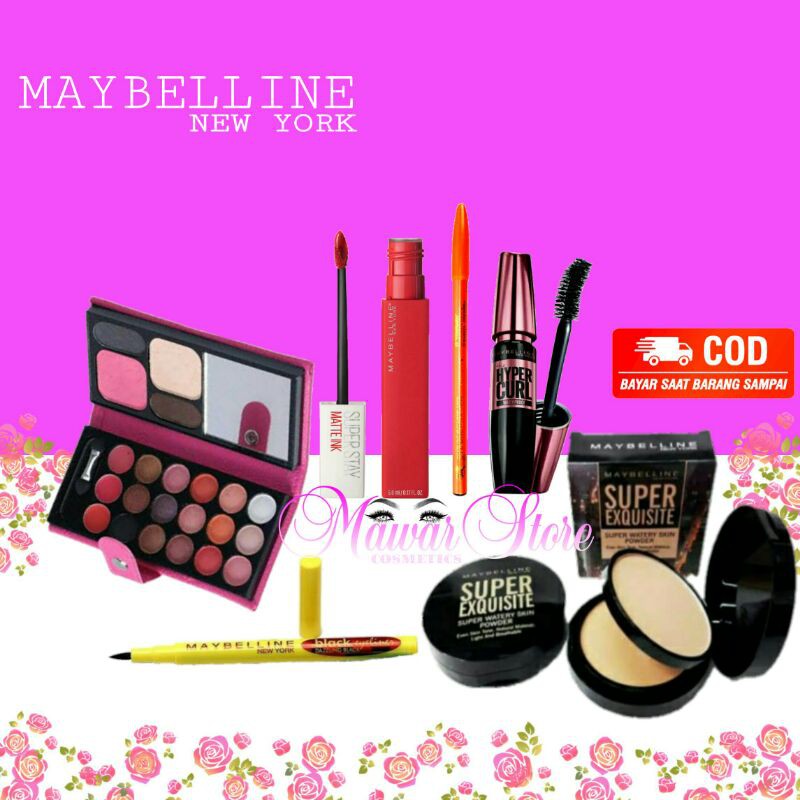 PAKET KOSMETIK LENGKAP MURAH / PAKET KOSMTIK MAYBELLINE