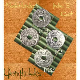 Uang Kuno 5 Cent Nederlandsch Indie Set Year/set tahun , uang lama/uang koleksi/   ukbukb