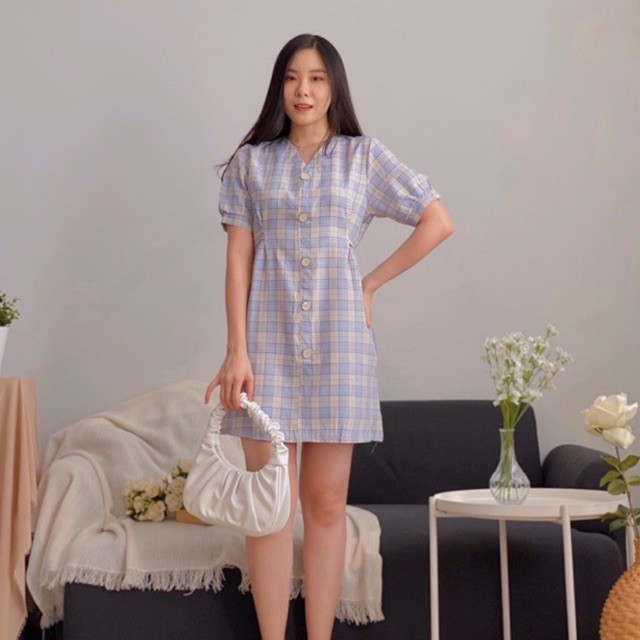Asari Checkered Korean Dress