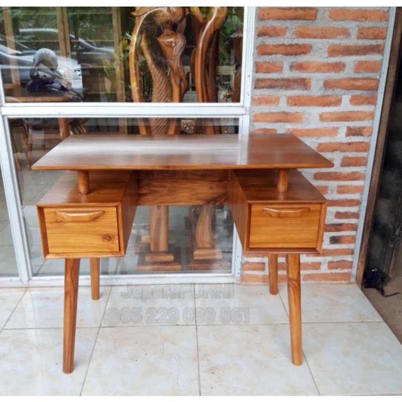 Meja belajar kayu jati jepara