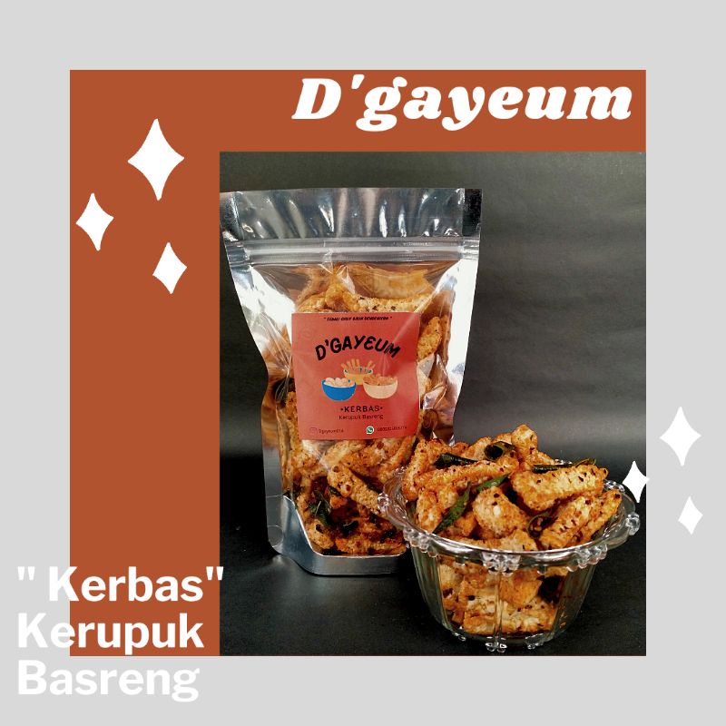 

MAKANAN RINGAN PEDAS KERUPUK BASRENG "KERBAS" DAUN JERUK .....