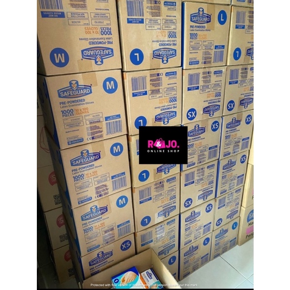 Sarung Tangan Latex Gloves Sensi Safeguard isi 100 pcs Sarung Tangan Medis