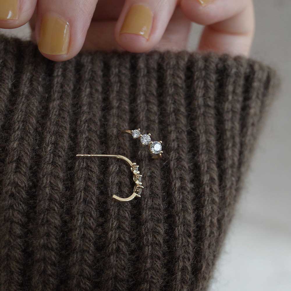 Anting Tusuk Sterling Silver 925 Hias Kristalberlian Gaya Simpleelegan Untuk Wanita