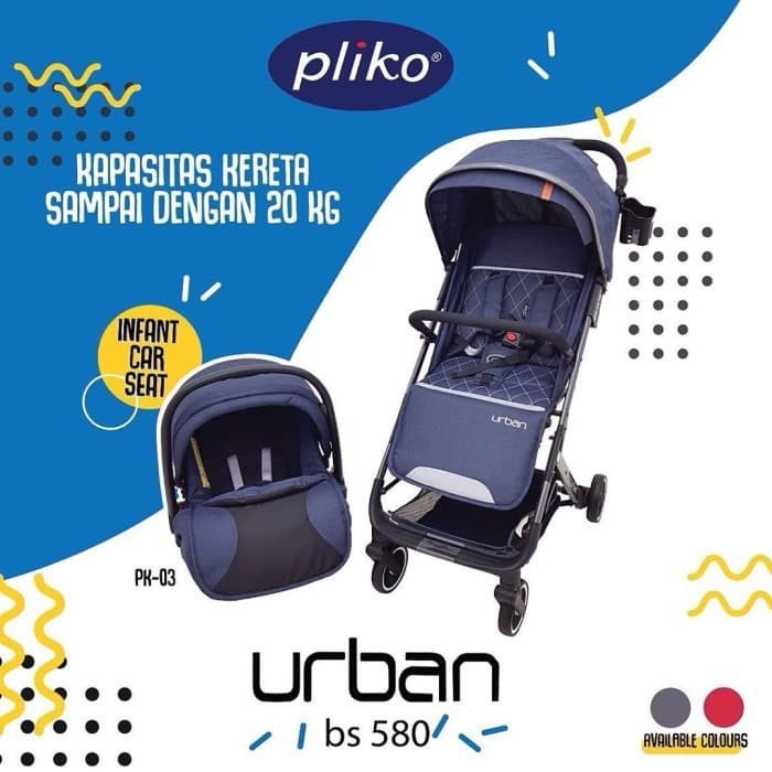 STROLLER PLIKO 580 NEW URBAN + CAR SEAT