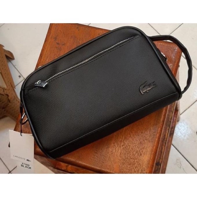 Hand Bag Lacost Pria Clutch Tas Selempang Handbag Tangan Pouch Gadget