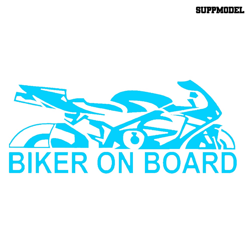 Stiker Reflektif Tema Biker on Board Untuk Mobil