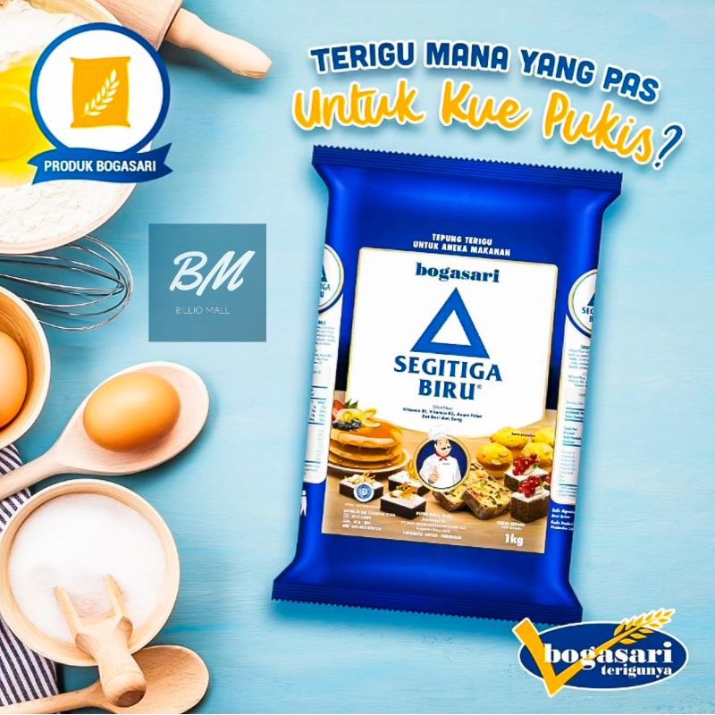 

SEGITIGA BIRU 1 Kg / Tepung Terigu Protein Sedang Serbaguna