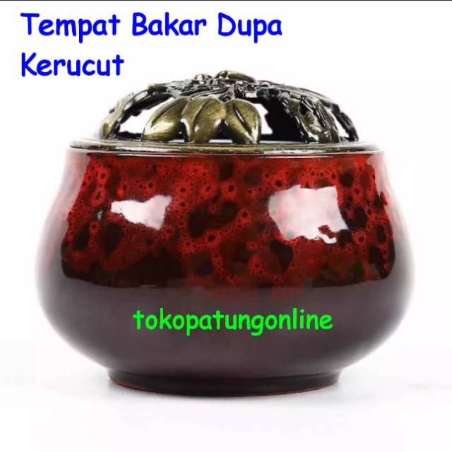 Tempat Bakar Kerucut Merah Marmer