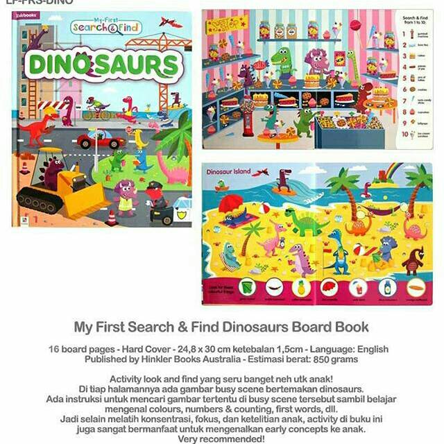 Board book - Search and find Dino