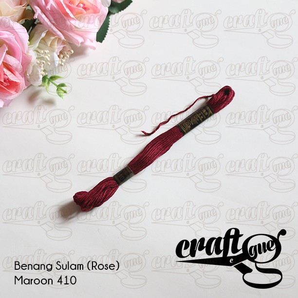 Benang Sulam (Rose) MAROON (Code 406-410)