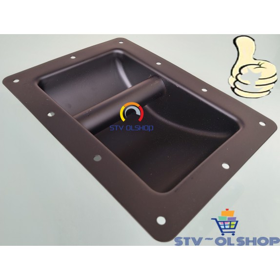 Handle Salon Besar Plat Besi Import / Handle Speaker Besi Oval Besar