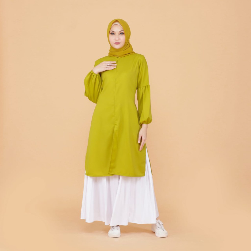 TokoMilkan - Pakaian Wanita Dewasa Namira Tunik Pakaian Tunik Bahan Moscrepe | Pakaian Wanita Tunik