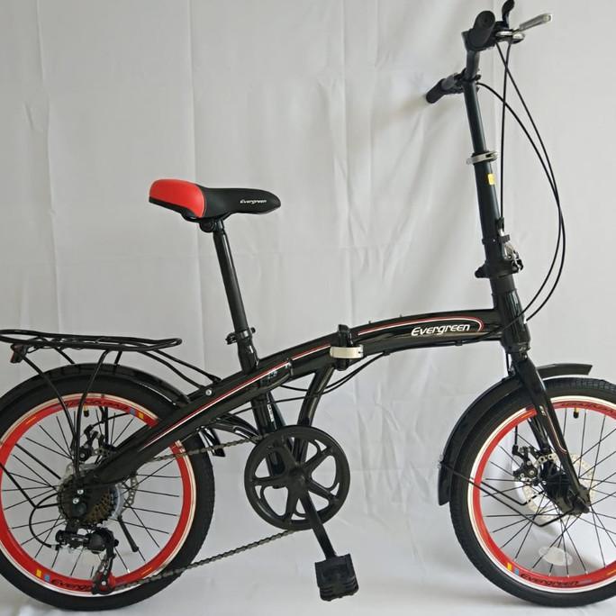 Sepeda Lipat 20 Evergreen Diskbrake