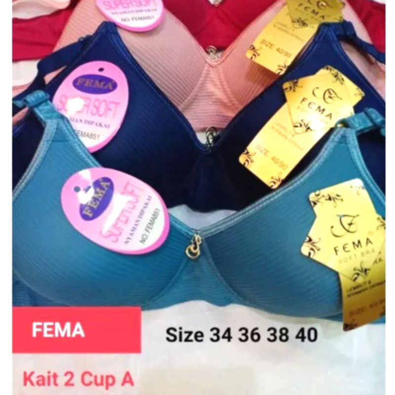 BRA WANITA SALUR FEMA BUSA PUDDING TAHAN LAMA KAIT 2 CUP A