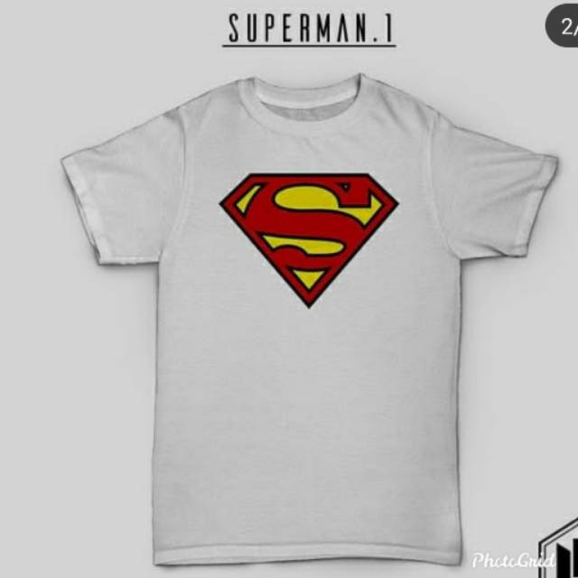 Kaos superman dewasa dan anak