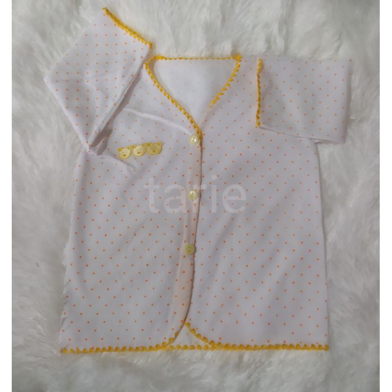 3 Baju bayi polkadot lengan pendek atau panjang