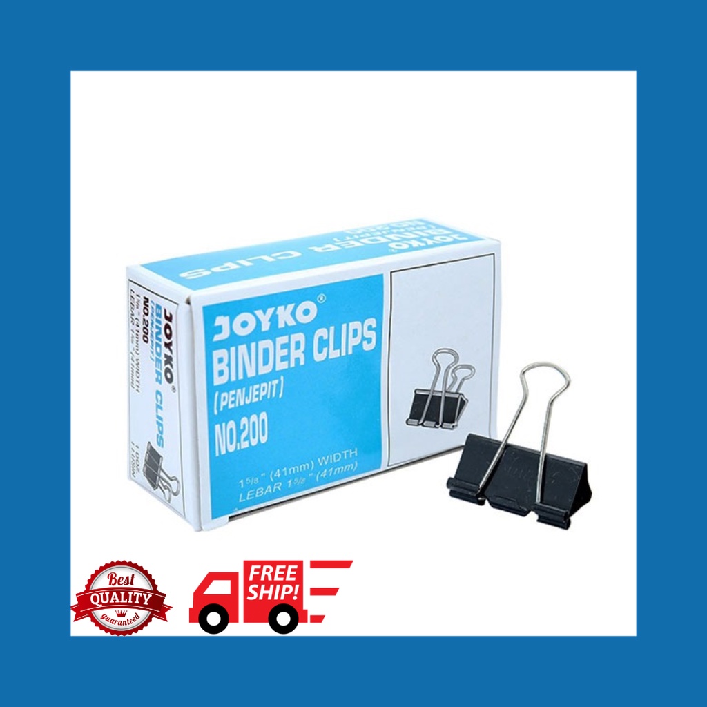 

BINDER CLIP JOYKO NO. 200 41MM (ISI 12PC)